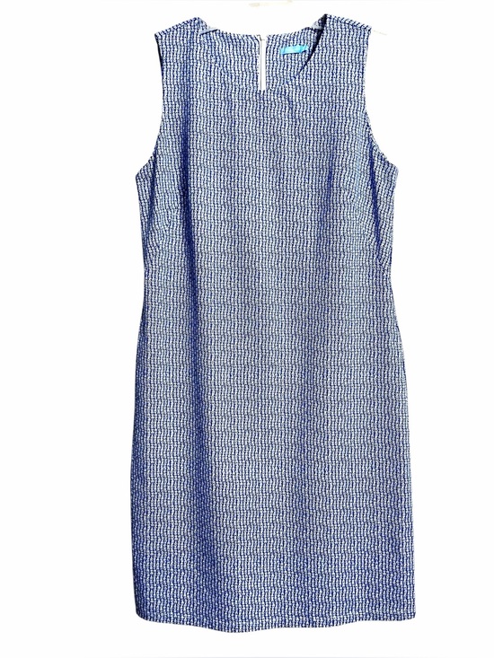 J. McLaughlin Dresses & Skirts - J. McLaughlin Euro Summer Catalina Cloth Sheath Dress M Stretch Coastal Preppy